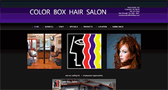 Desktop Screenshot of colorboxhairsalon.com
